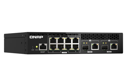 EAN 4713213518762 - QNAP QSW-M2108R-2C switch Gestionado L2 2.5G Ethernet (100/1000/2500) Energía sobre Ethernet (PoE) Negro imagen 2