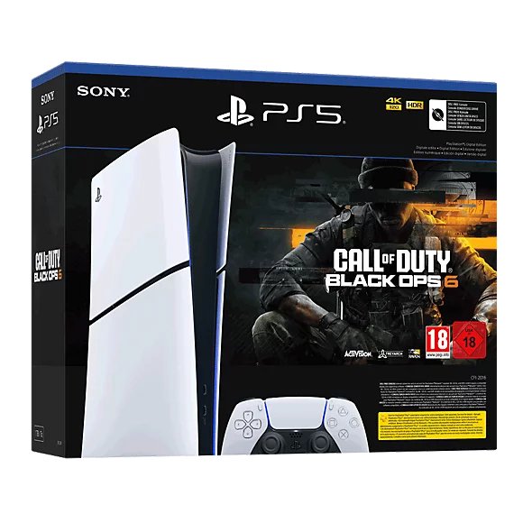 EAN 0711719603207 - Sony PlayStation 5 Slim Digital Edition - Call of Duty: Black Ops 6 Bundle 1,02 TB Wifi Negro, Blanco imagen 1