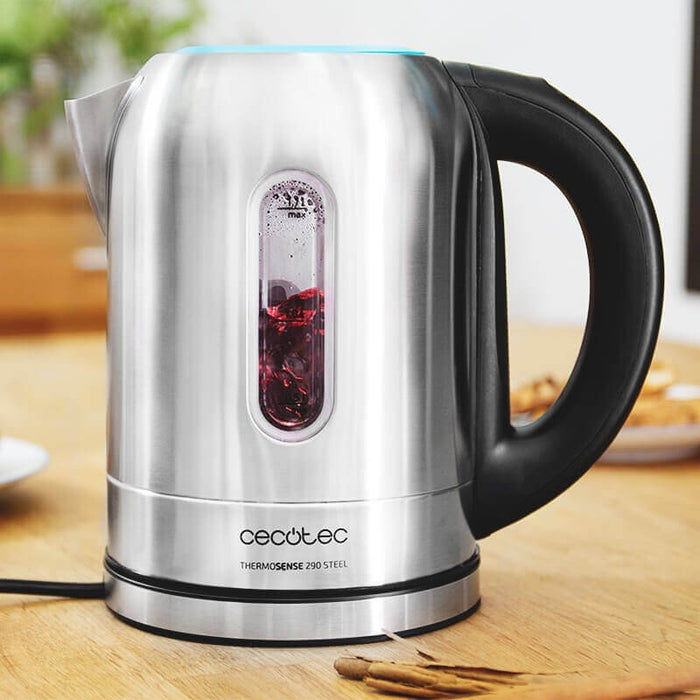 EAN 8435484015158 - Cecotec ThermoSense 290 tetera eléctrica 1,7 L 2200 W Negro, Acero inoxidable imagen 9