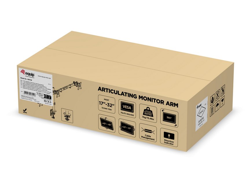 EAN 4015867236017 - Equip 650158 soporte para monitor 81,3 cm (32") Escritorio Negro imagen 10