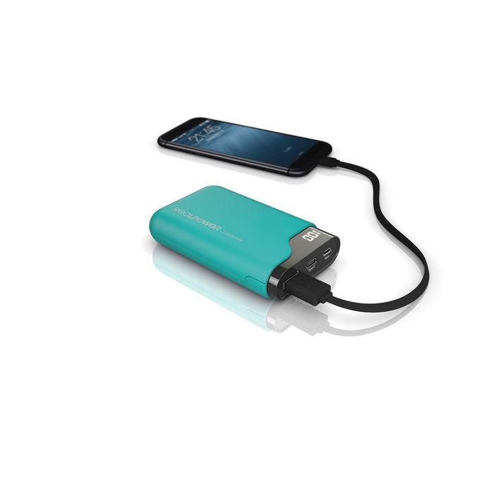 EAN 4040895004277 - RealPower PB-7500C 7500 mAh Negro, Verde imagen 4