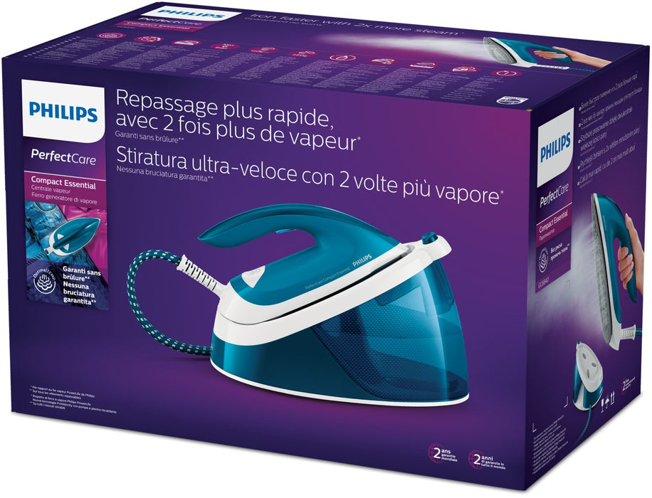 EAN 8710103963196 - Philips GC6840/20 estación plancha al vapor 2400 W 1,3 L Suela de SteamGlide Azul, Blanco imagen 3