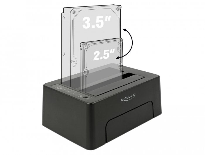 EAN 4043619639571 - DeLOCK 63957 base de conexión para disco duro USB 3.2 Gen 2 (3.1 Gen 2) Type-C Negro imagen 4