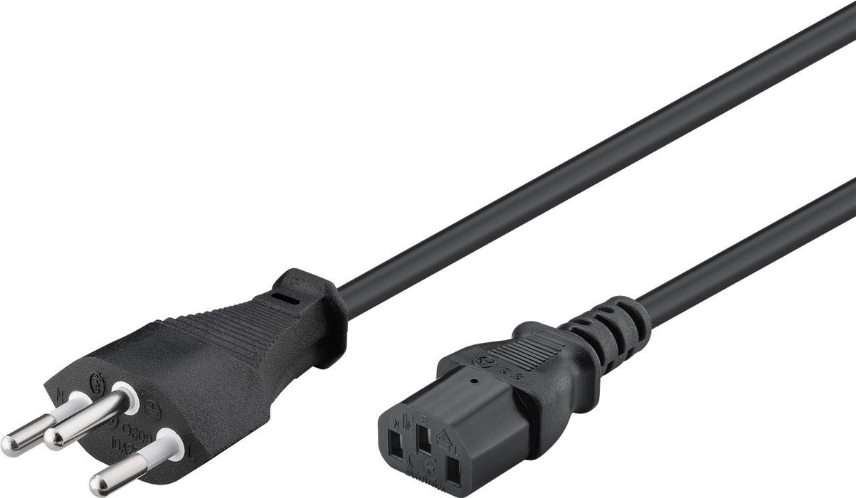 EAN 4040849936173 - Goobay 93617 cable de transmisión Negro 2 m SEV 1011 IEC C13 imagen 2