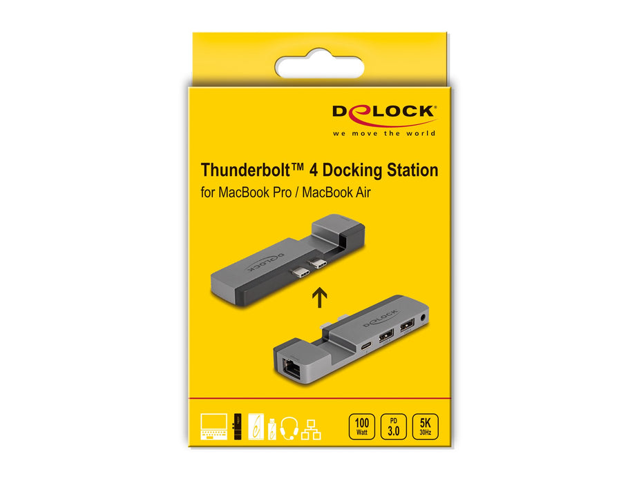 EAN 4043619877577 - DeLOCK 87757 base para portátil y replicador de puertos Negro, Gris imagen 4