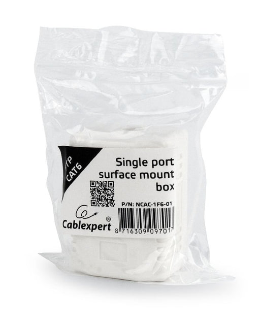 EAN 8716309097017 - Gembird NCAC-1F6-01 caja de tomacorriente RJ-45 Blanco imagen 2
