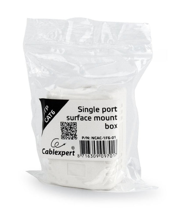 EAN 8716309097017 - Gembird NCAC-1F6-01 caja de tomacorriente RJ-45 Blanco imagen 2