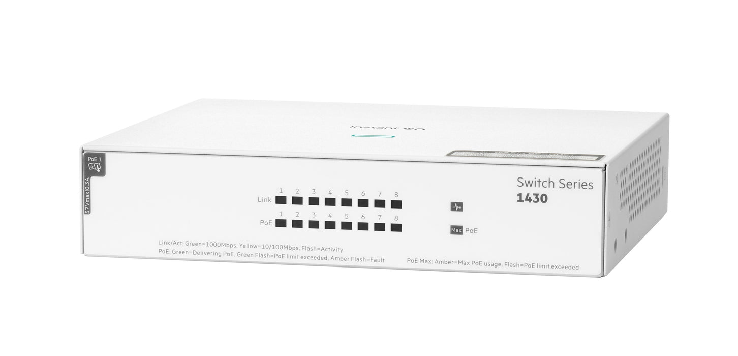 EAN 0190017537931 - HPE Aruba Networking Networking Instant On Switch 8p Gigabit CL4 PoE 64W 1430 imagen 1