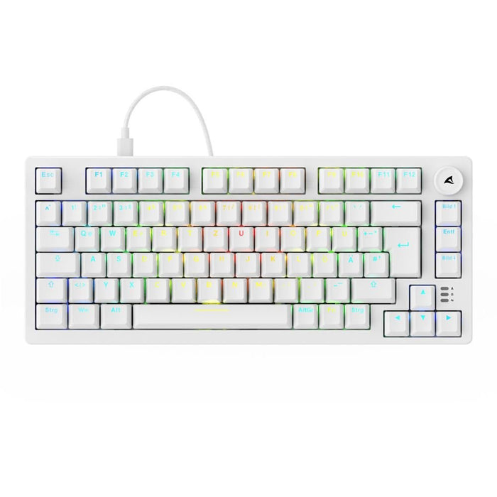 EAN 4044951041817 - Sharkoon SGK25 teclado Hogar USB QWERTZ Alemán Blanco imagen 2