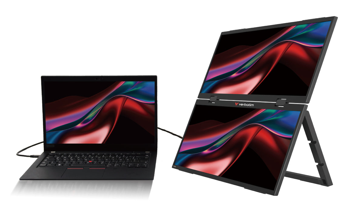 EAN 23942324034 - Verbatim Portable 15.6" FHD Dual Monitor Essentials Monitor portátil Negro 39,6 cm (15.6") LCD 1920 x 1080  imagen 5