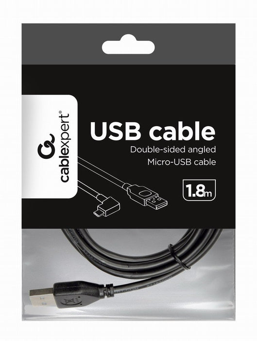 EAN 8716309095501 - Gembird CC-USB2-AMMDM90-6 cable USB USB 2.0 1,8 m USB A Micro-USB B Negro imagen 4