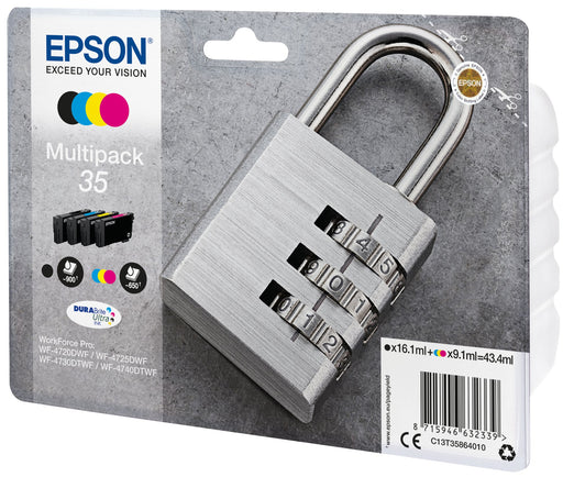 EAN 8715946632339 - Epson Padlock C13T35864010 cartucho de tinta 1 pieza(s) Original Rendimiento estándar Negro, Cian, Magent imagen 2
