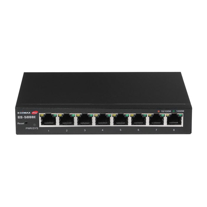 EAN 4717964704733 - Edimax GS-5008E switch Gestionado Gigabit Ethernet (10/100/1000) Negro imagen 1