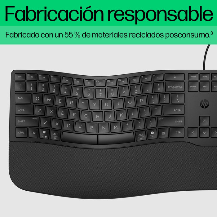 EAN 197498232454 - HP 480 Comfort Wired Keyboard teclado Hogar USB Negro imagen 7