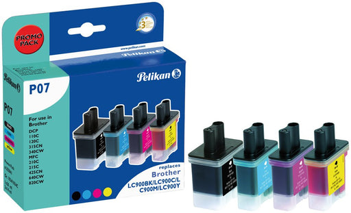 EAN 4018474355041 - Pelikan P07 cartucho de tinta 4 pieza(s) Negro, Cian, Magenta, Amarillo imagen 1