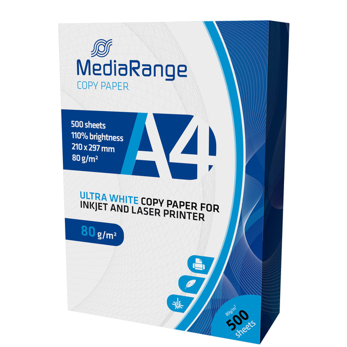 EAN 4260057127471 - MediaRange MRINK110 papel para impresora de inyección de tinta A4 (210x297 mm) Mate 500 hojas Blanco imagen 1