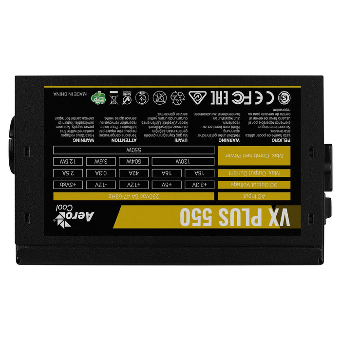 EAN 4718009151918 - Aerocool VX PLUS 550 unidad de fuente de alimentación 550 W 20+4 pin ATX ATX Negro imagen 3