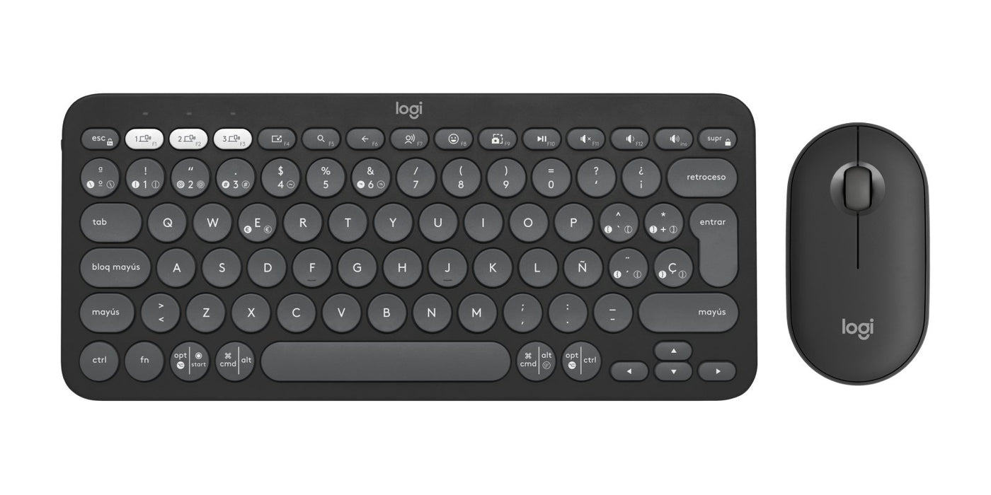 EAN 5099206115651 - Logitech 920-012227 teclado Ratón incluido Universal RF Wireless + Bluetooth QWERTY Español Grafito imagen 2