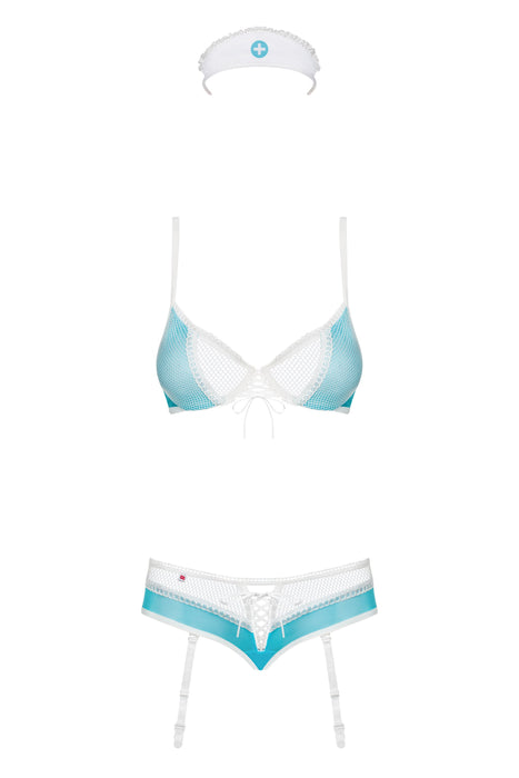 EAN 5901688217115 - Obsessive 834-CST-6 L/XL conjunto de ropa interior y bodi Conjunto de lencería Azul, Transparente, Blanco imagen 1