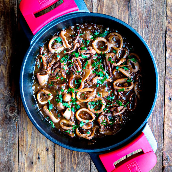 EAN 8411796105633 - BRA Premiere A410524 cacerola Alrededor Negro, Rojo imagen 2