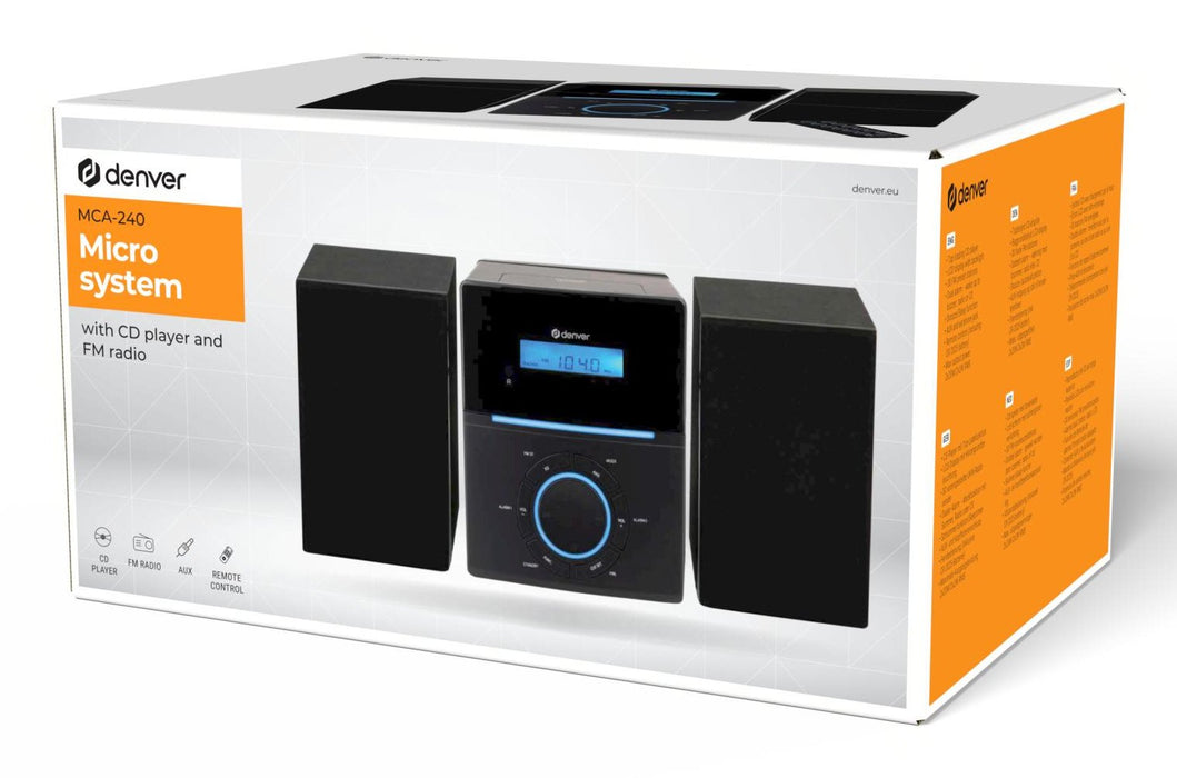 EAN 5706751074479 - Denver MCA-240 Microcadena de música para uso doméstico 40 W Negro imagen 9