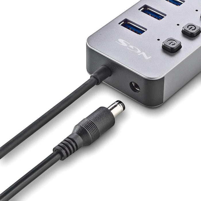 EAN 8435430624410 - NGS IHUB 10 USB 3.2 Gen 1 (3.1 Gen 1) Type-A 5000 Mbit/s Negro imagen 6