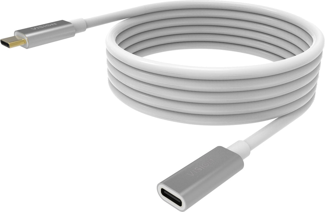 EAN 4880385000002 - Vision TC 2MUSBCEXT cable USB USB 3.2 Gen 2 (3.1 Gen 2) 2 m USB C Blanco imagen 2