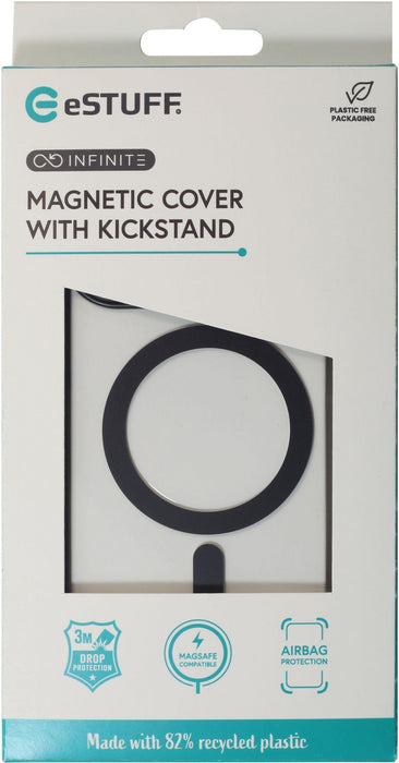 EAN 5715063424773 - eSTUFF ES67141102 funda para teléfono móvil 16 cm (6.3") Transparente, Negro imagen 9