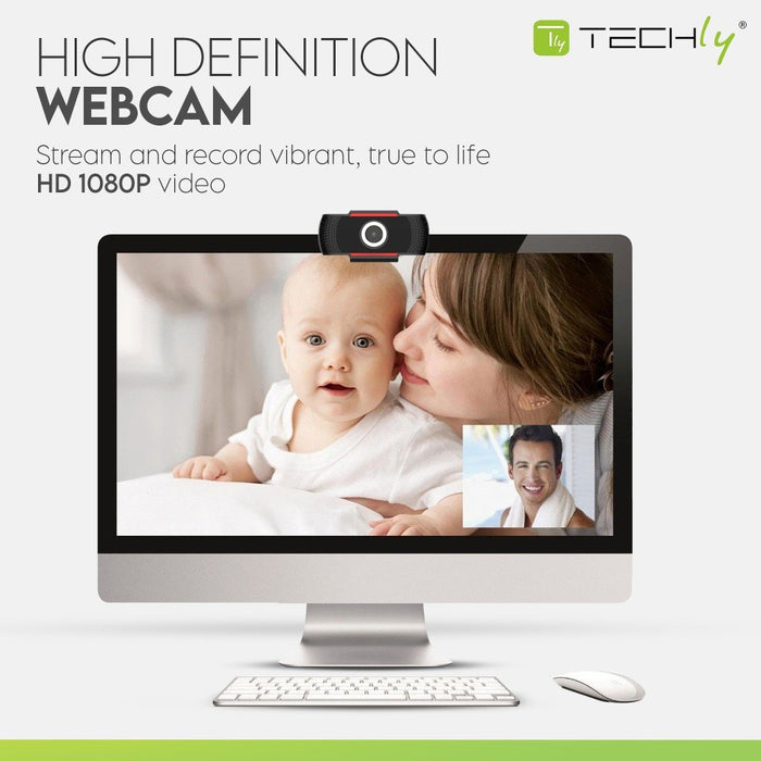 EAN 8059018361438 - Techly I-WEBCAM-60T cámara web 1920 x 1080 Pixeles USB 2.0 Negro imagen 5