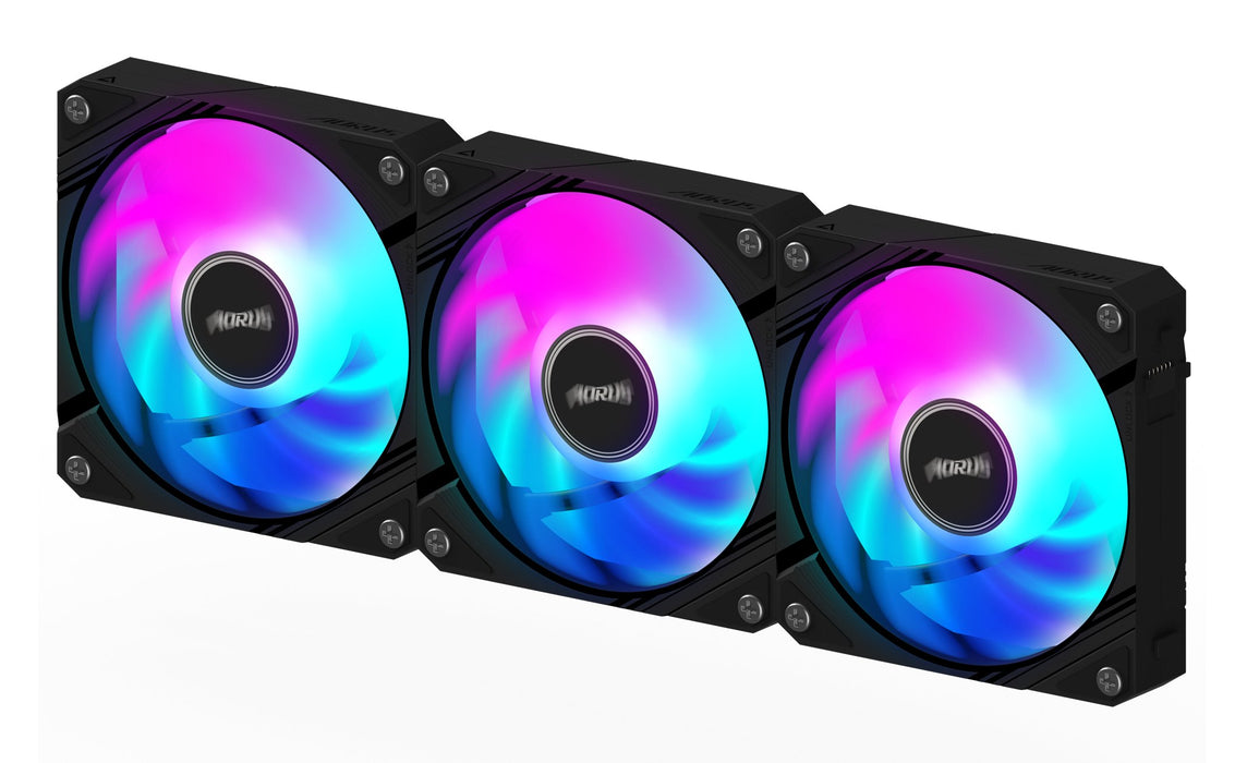 EAN 4719331555191 - GIGABYTE AORUS EZ CHAIN FAN 120 (3-Pack) Placa base Ventilador 12 cm Negro 3 pieza(s) imagen 1