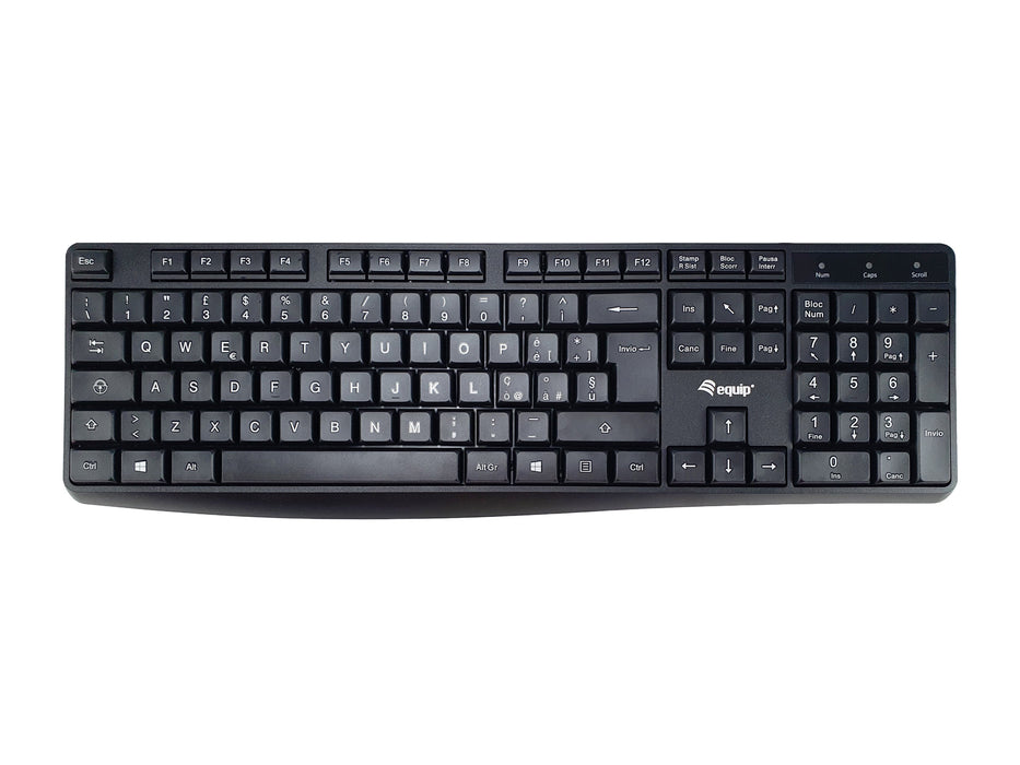 EAN 4015867223796 - Equip 245213 teclado Oficina USB QWERTY Italiano Negro imagen 1