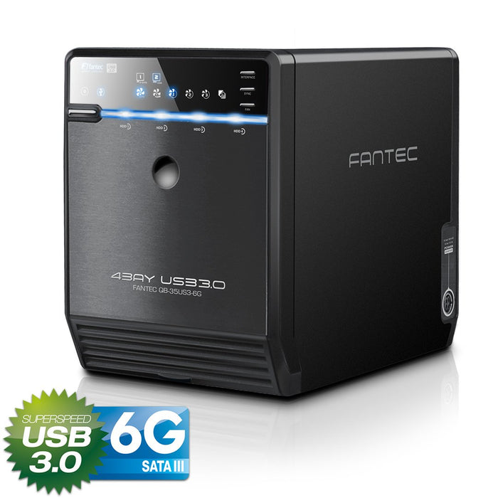 EAN 4250273416954 - Fantec QB-35US3-6G Caja de disco duro (HDD) Negro 3.5" imagen 3