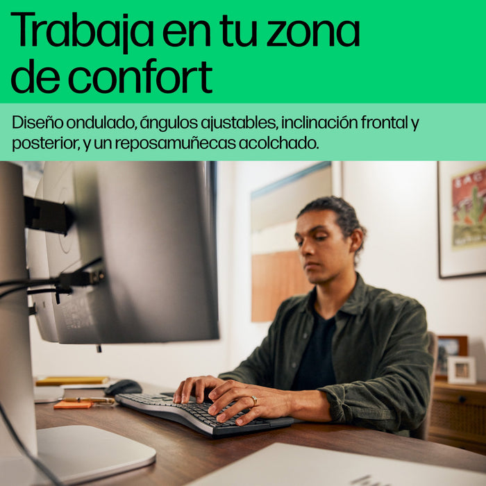 EAN 197498231419 - HP 680 Comfort Dual-Mode Keyboard teclado Hogar RF Wireless + Bluetooth Negro imagen 5