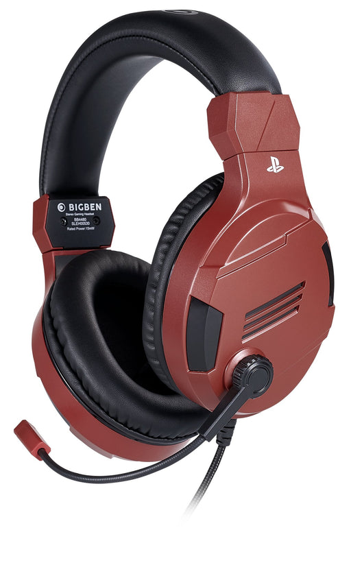EAN 3499550381429 - Bigben Interactive PS4OFHEADSETV3R auricular y casco Auriculares Alámbrico Diadema Juego Rojo imagen 1