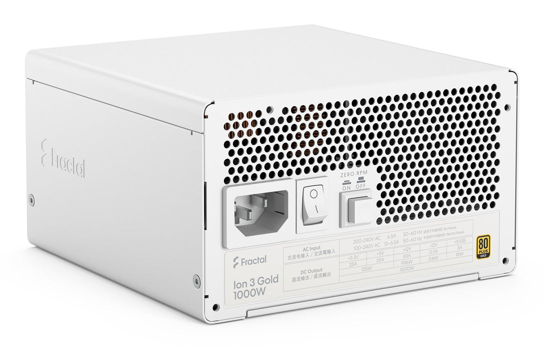 EAN 7340172710288 - Fractal Design Ion 3 Gold 1000W unidad de fuente de alimentación 24-pin ATX ATX Blanco imagen 10