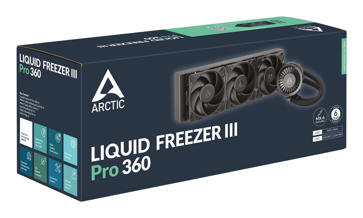 EAN 4895265000249 - ARCTIC Liquid Freezer III Pro 360 Procesador Kit de refrigeración líquida 12 cm Negro 1 pieza(s) imagen 6