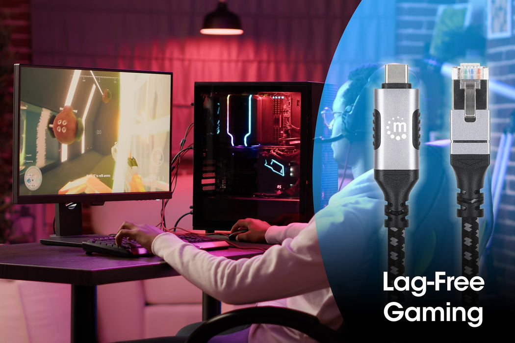 EAN 0766623394826 - Manhattan 394826 cambiador de género para cable RJ-45 USB-C Negro, Plata imagen 6