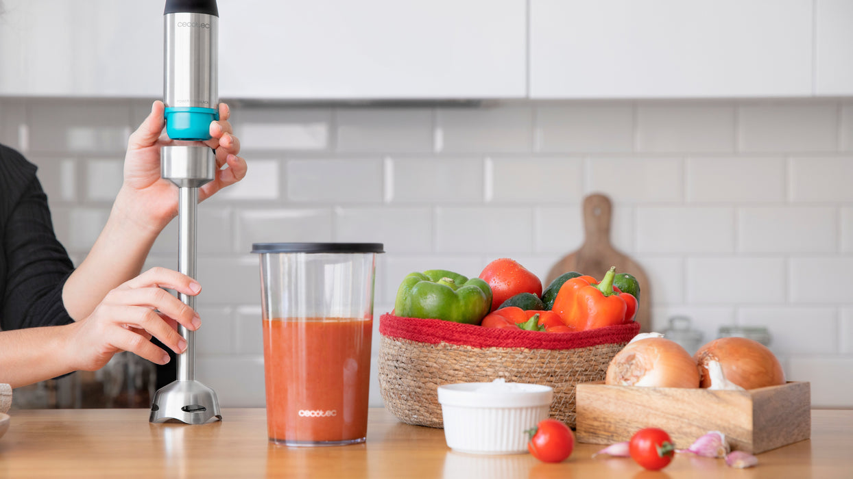 EAN 8435484042932 - Cecotec Power TitanBlack 1200 XL PerfectCream&Crush Batidora de inmersión 1200 W Negro, Verde, Acero inox imagen 6