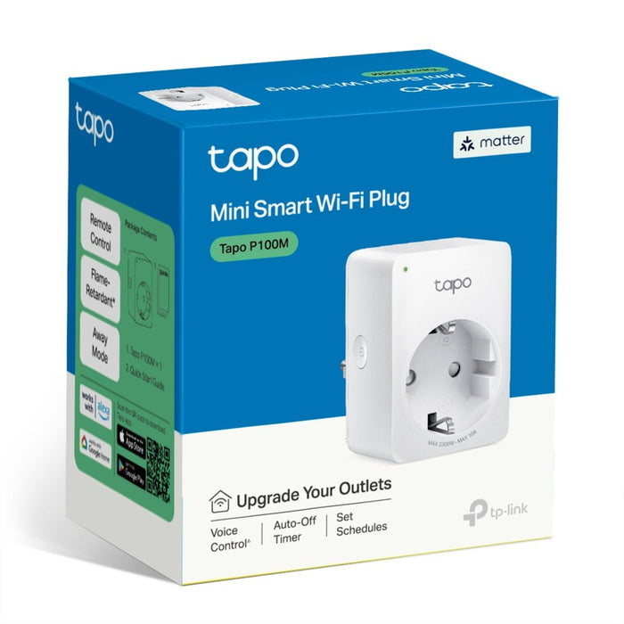 EAN 4895252500080 - TP-Link TAPO P100M enchufe inteligente 2300 W Hogar, Oficina Blanco imagen 2
