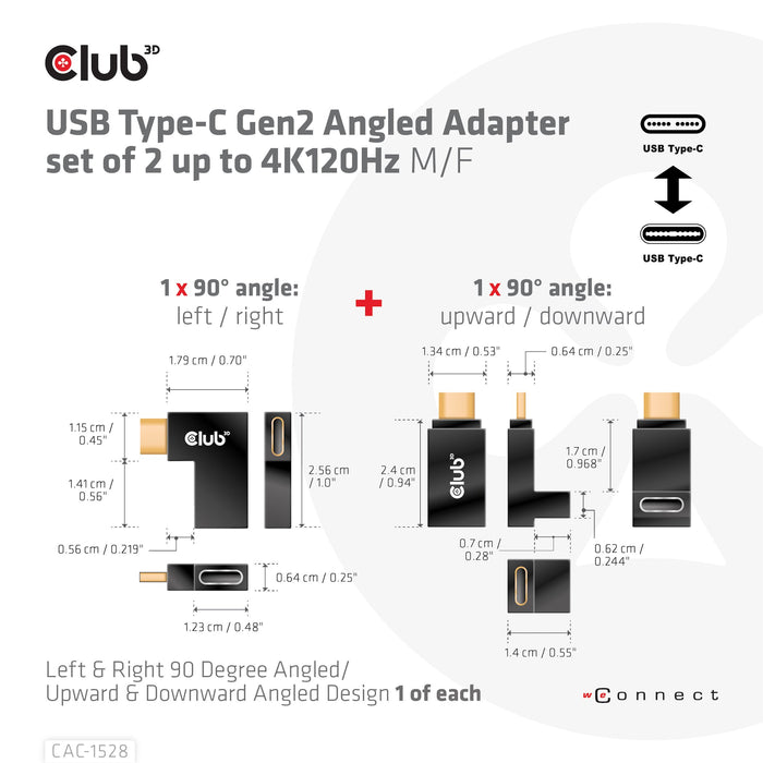 EAN 8719214472146 - CLUB3D CAC-1528 cambiador de género para cable USB C imagen 4