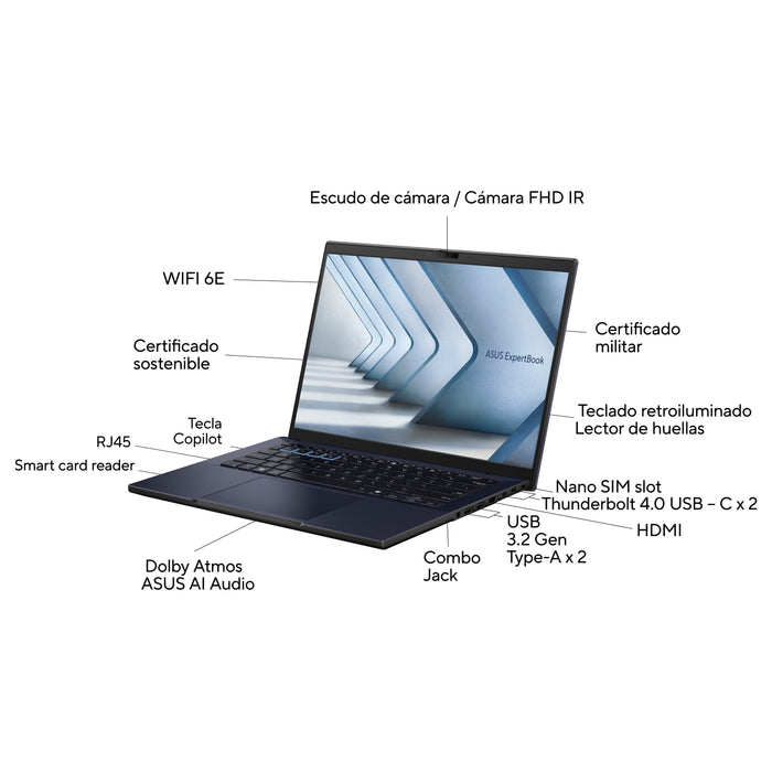 EAN 4711387563892 - ASUS ExpertBook B3 B3604CMA-Q90268X 40,6 cm (16") DDR5-SDRAM Wi-Fi 6 (802.11ax) imagen 3