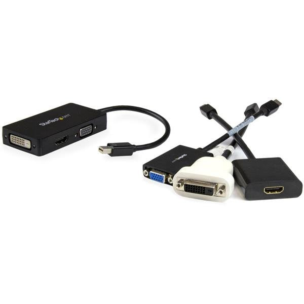 EAN 0065030854290 - StarTech.com MDP2VGDVHD adaptador de cable de vídeo 0,15 m DVI-D + VGA (D-Sub) + HDMI Negro imagen 5