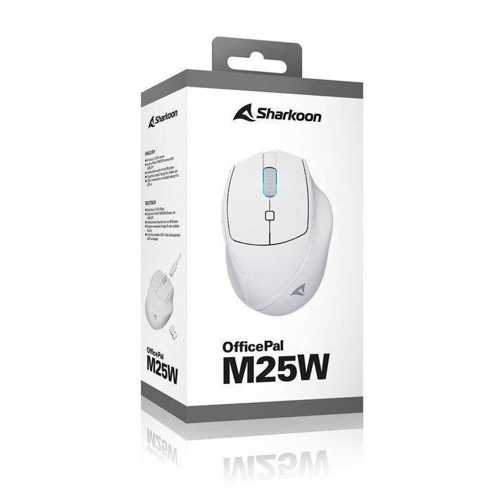EAN 4044951039654 - Sharkoon OfficePal M25W ratón Juego mano derecha RF Wireless + USB Type-C Óptico 4000 DPI imagen 8