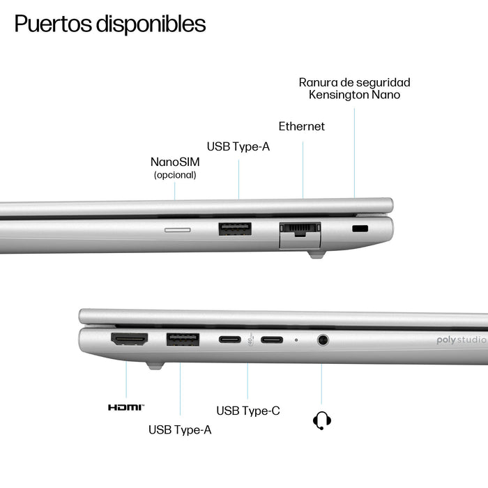 EAN 199764324740 - HP ProBook 4 G1q 14 inch Notebook Next Gen AI PC Wolf Pro Security Edition Copilot+ PC Qualcomm Snapdragon imagen 4