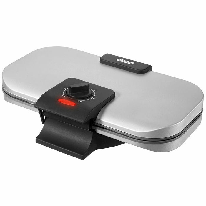 EAN 4011689482410 - Unold 48241 gofrera 2 barquillo(s) 1300 W Negro, Plata imagen 5