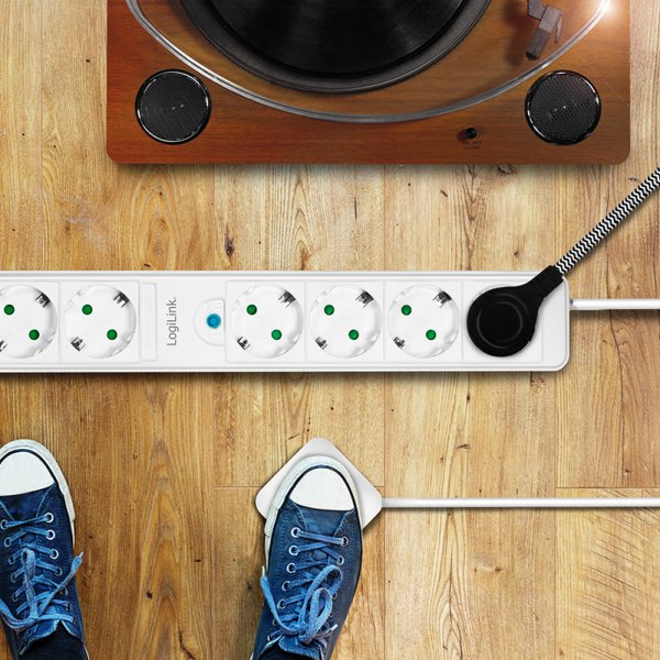 EAN 4052792063455 - LogiLink LPS271 base múltiple 1,5 m 6 salidas AC Interior Blanco imagen 7