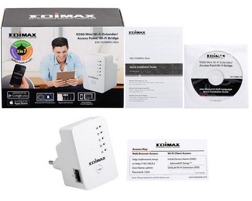 EAN 4717964700438 - Edimax EW-7438RPN Mini 300 Mbit/s Blanco imagen 6