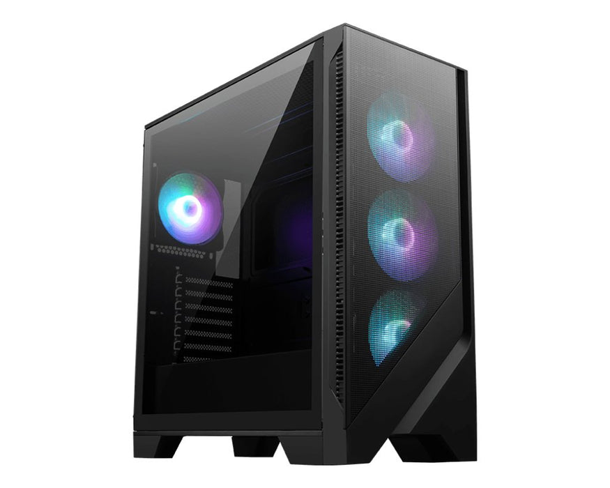EAN 4711377193481 - MSI MAG FORGE 321R AIRFLOW carcasa de ordenador Midi Tower Negro, Transparente imagen 1