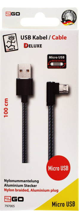 EAN 4010425970051 - 2GO 797005 cable USB 1 m USB B Micro-USB B Negro imagen 2