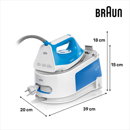 EAN 8021098280503 - Braun CareStyle 1 IS1012BL 2400 W 1,5 L Suela de cerámica Azul, Blanco imagen 2